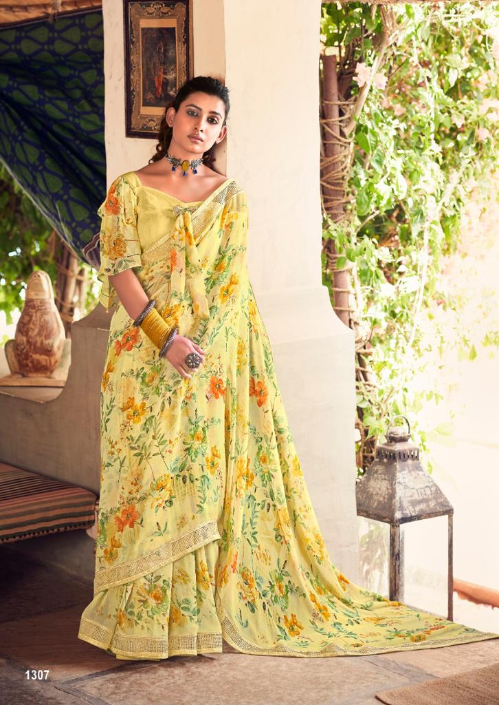 Kashvi Madhuri Latest Designer Ethnic Wear Georgette Saree Collection